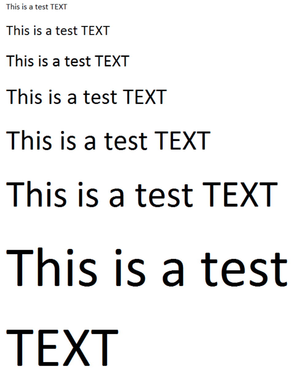 text test