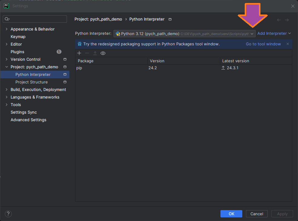 Adding a path to a project in PyCharm image from the site www.aredel.com image from www.aredel.com