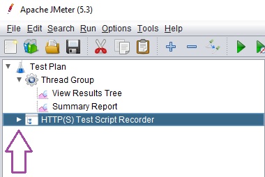 Recording a test in JMeter, Firefox setup, image from www.andreyolegovich.ru
