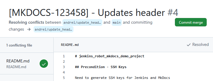 Разрешение конфликтов в GitHub Разрешение конфликтов в git изображение с сайта www.devhops.site изображение с сайта www.testsetup.ru