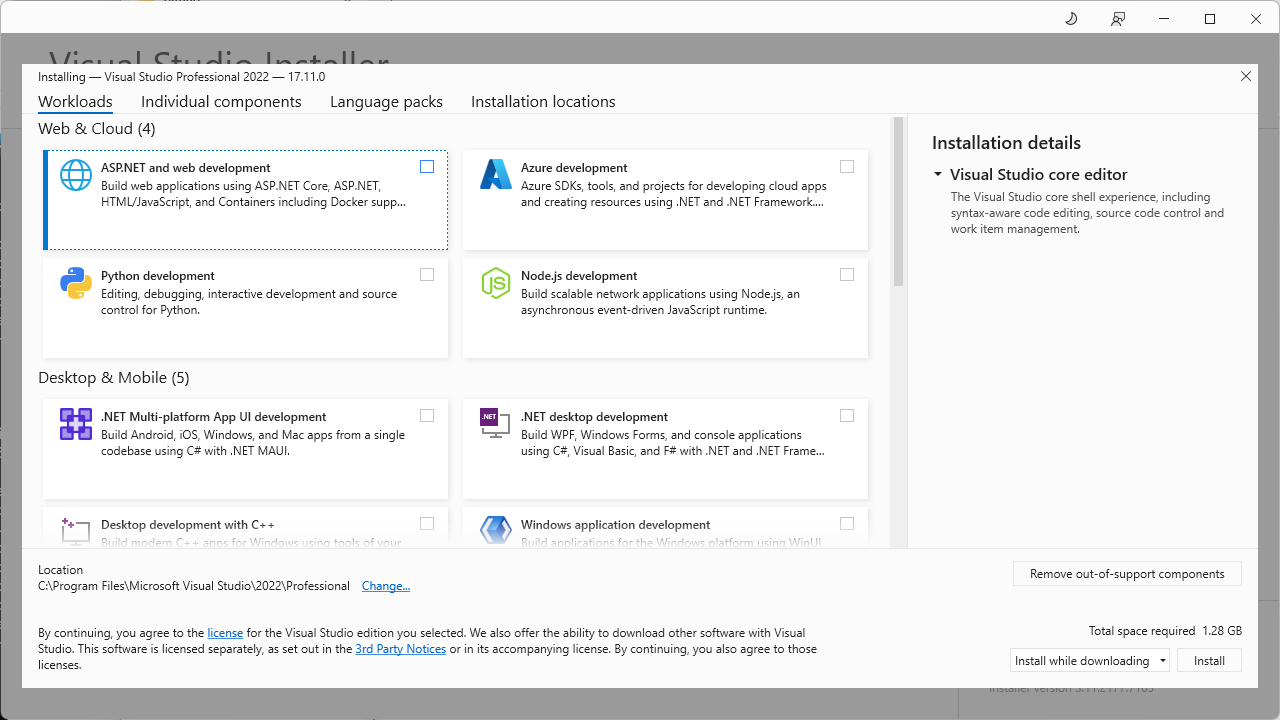 Установка Visual Studio 2022 изображение с сайта www.devhops.site изображение с сайта www.testsetup.ru