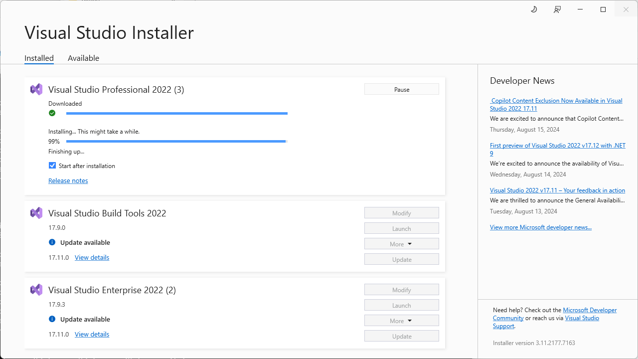 Установка Visual Studio 2022 изображение с сайта www.devhops.site изображение с сайта www.testsetup.ru