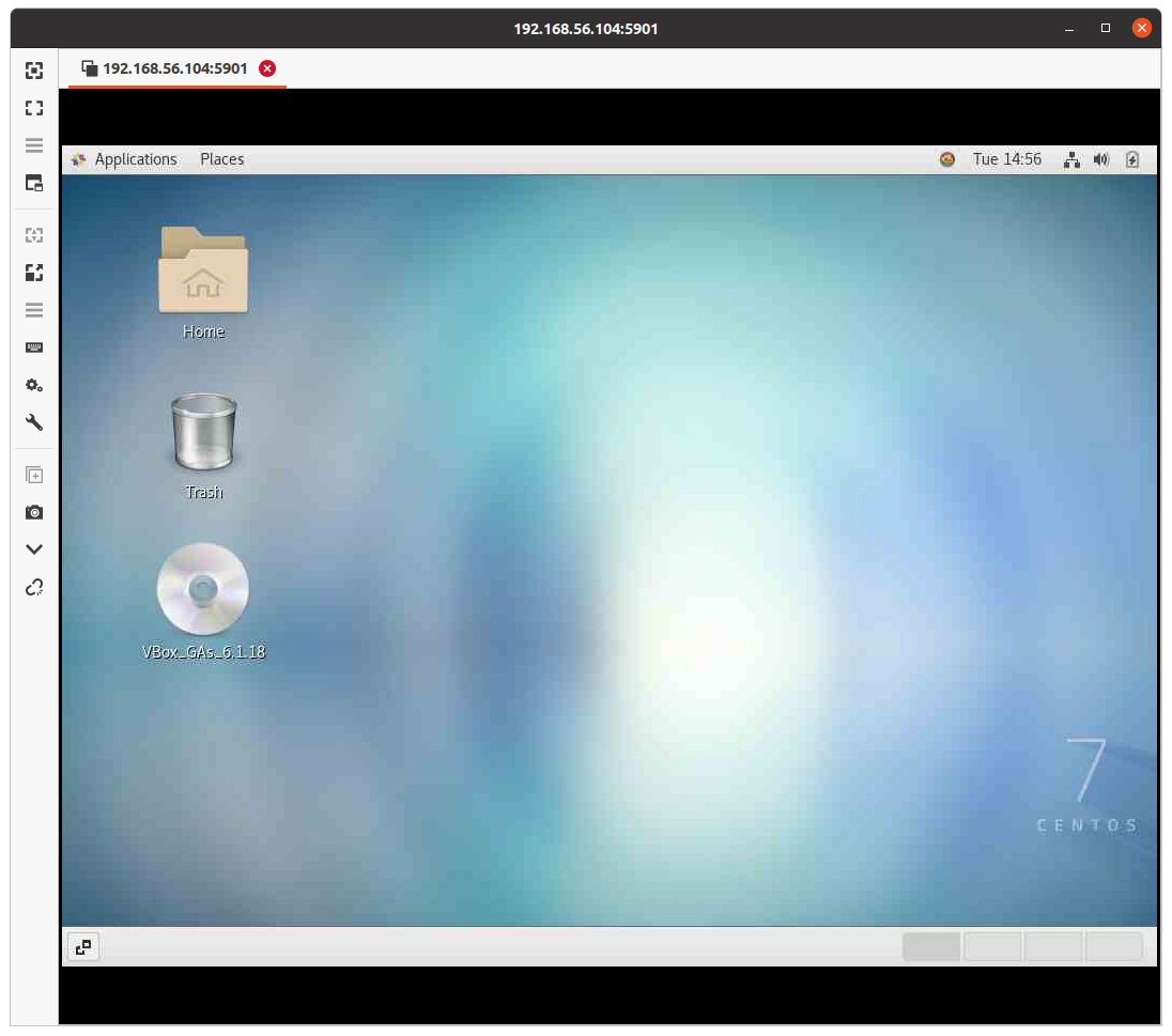 Подключение к Centos по VNC изображение с сайта www.eth1.ru