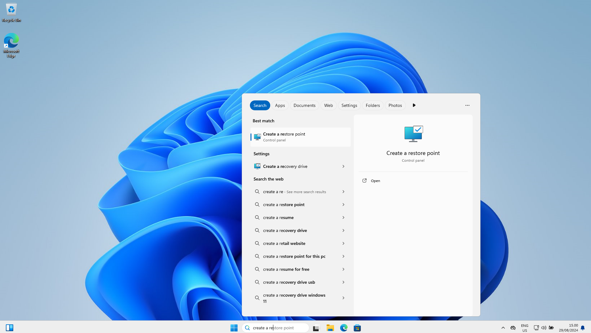 Создание точки восстановления системы Windows изображение с сайта www.devhops.site изображение с сайта www.testsetup.ru