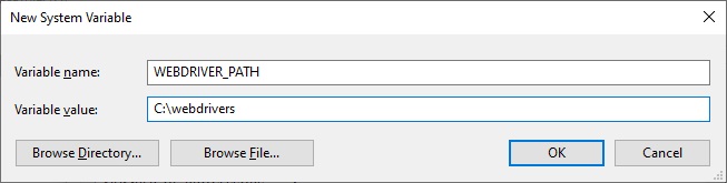 Download web browser driver for Selenium image from the site www.aredel.com
