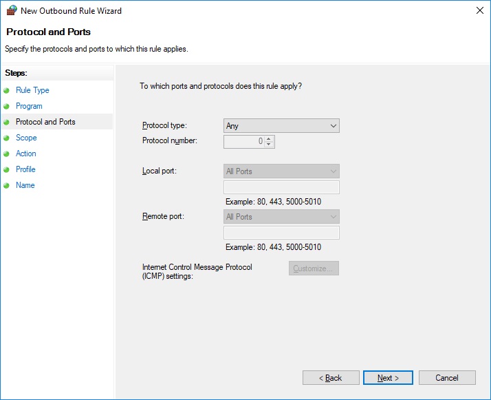 WF Custom Rule заблокировать IP www.aredel.com