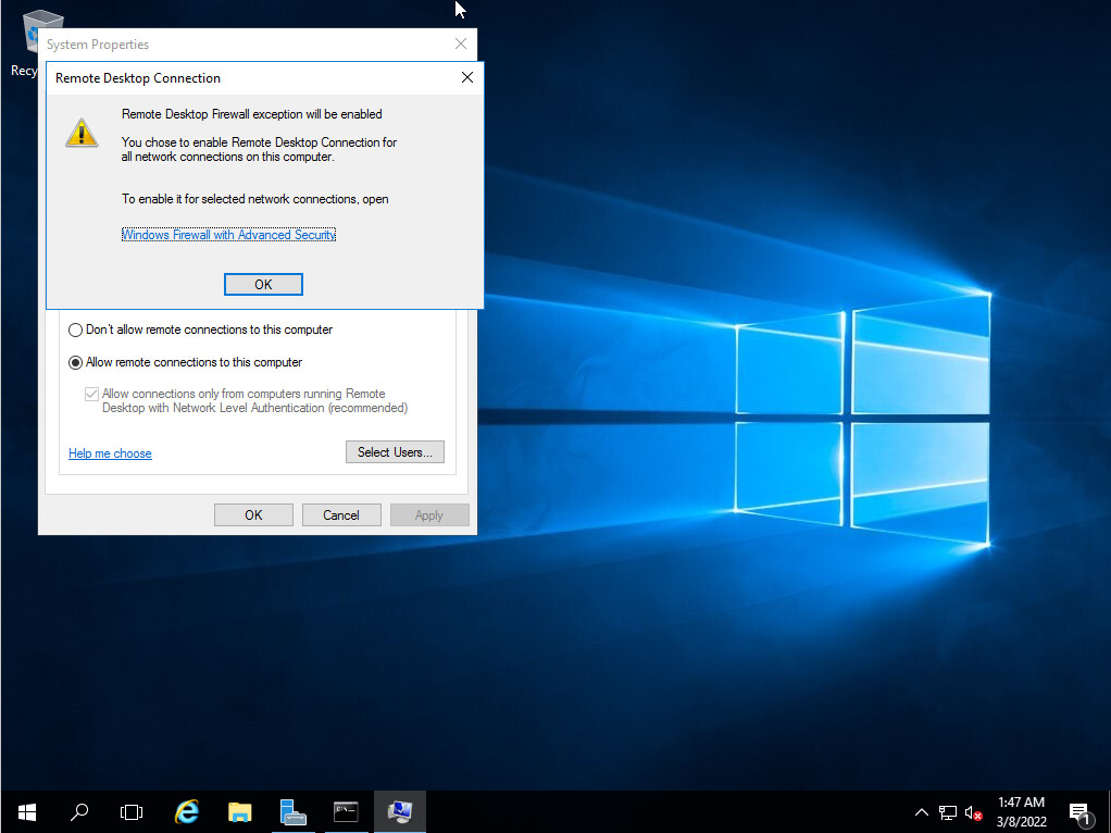 Разрешить доступ по RDP к Windows Server www.aredel.com