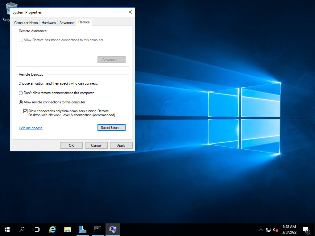 Разрешить доступ по RDP к Windows Server www.aredel.com