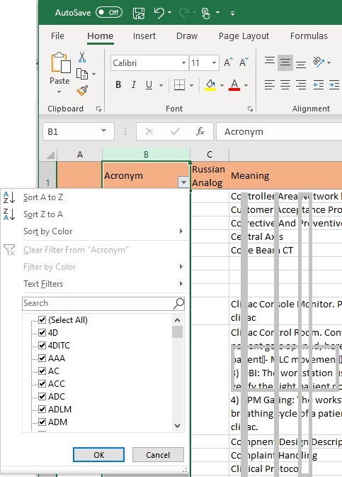 '.Excel filter troubleshooting screenshot.'